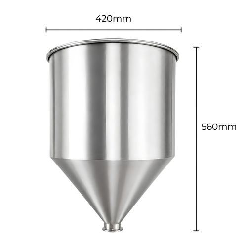 50L Hopper (Stainless Steel)