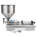 Horizontal Pneumatic Liquid Filling Machine With 30L Hopper (100-1000ml) - Single Nozzle Precision Filler