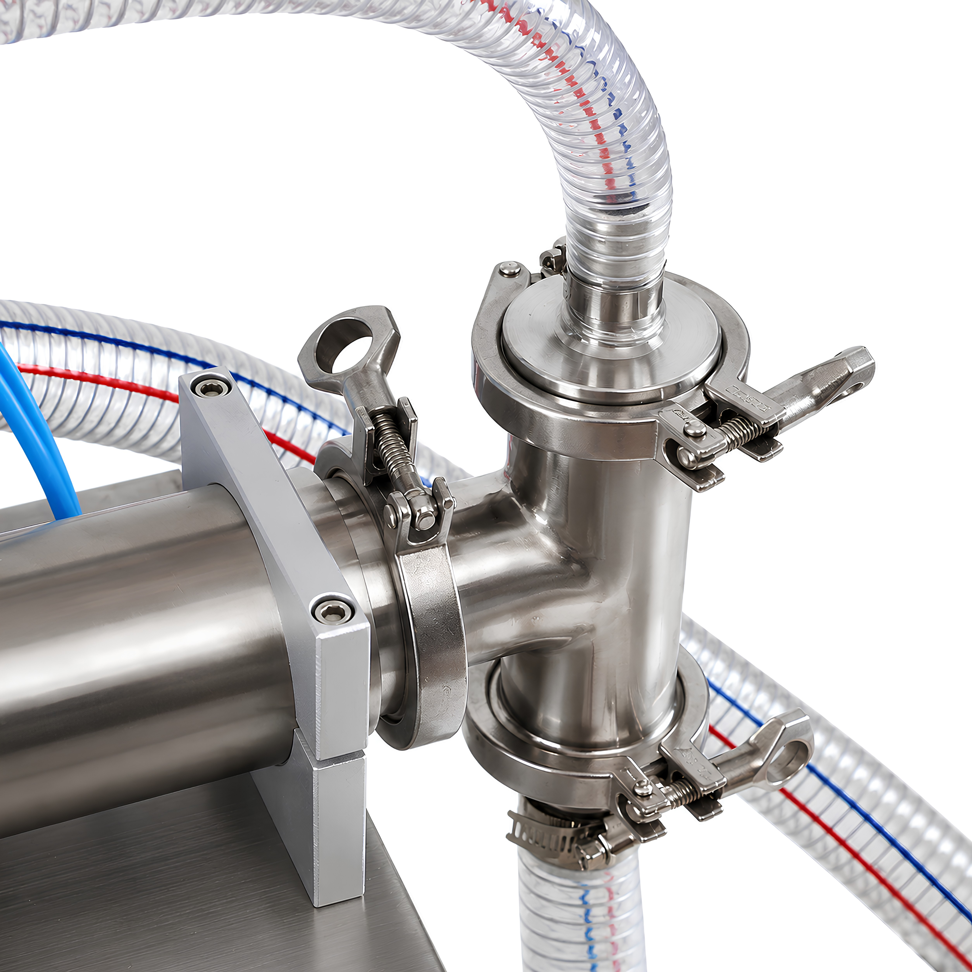 Horizontal Pneumatic Liquid Filling Machine (100-1000ml ) - Single Nozzle Precision Filler