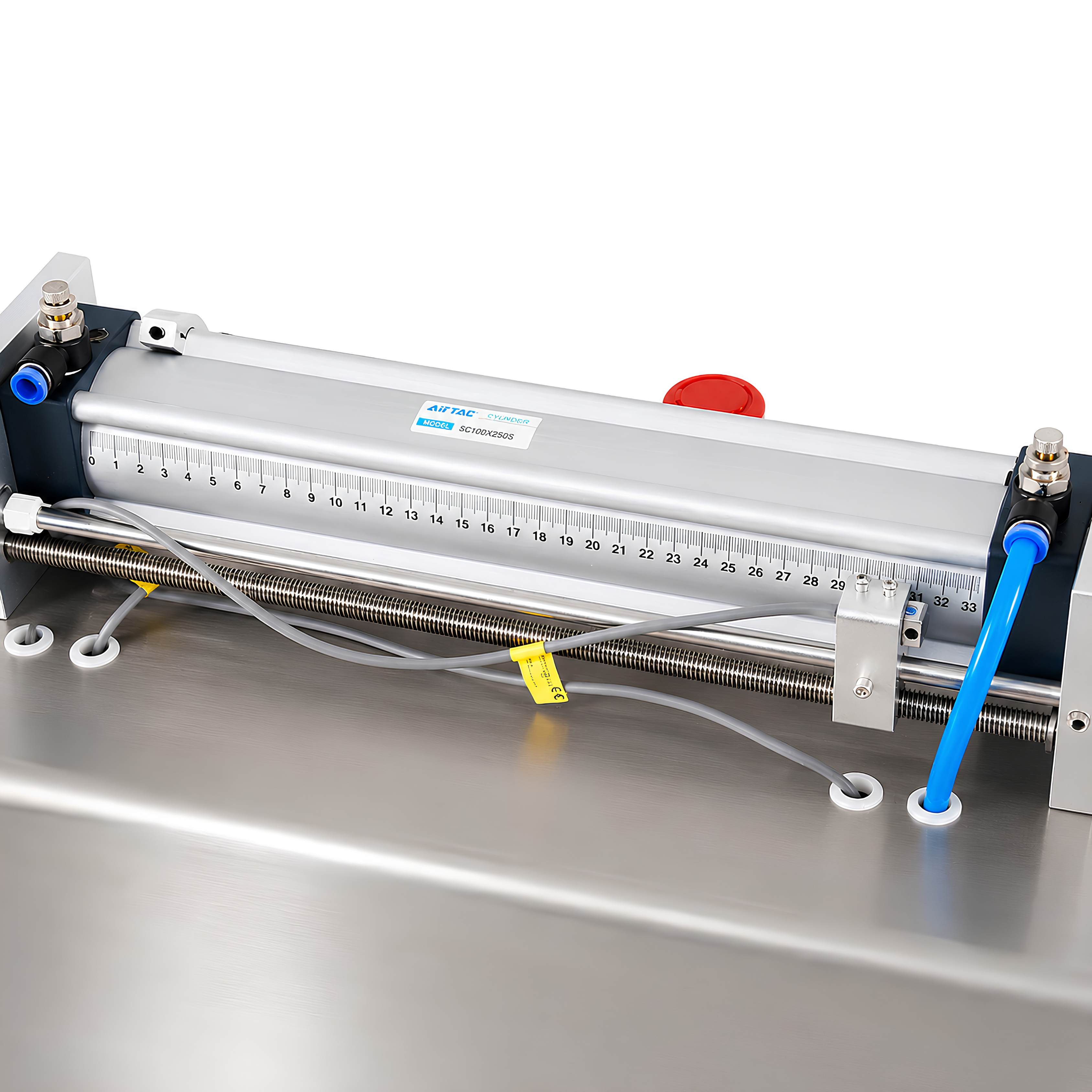 Horizontal Pneumatic Liquid Filling Machine (500-5000ml) - Single Nozzle Precision Filler